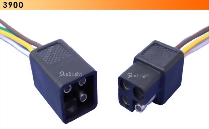 4-Pole Square Shrouded Connector Set