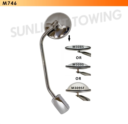Universal Hood Mount Mirror Assembly