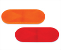 4-3/8" x 1-7/8" Oval Quick-Mount Reflector
