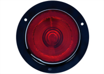 Black Metal Flush-Mount S/T/T Light W/Reflex