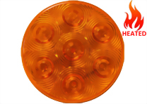 LED Heated 4" Round Turn Signal Light - 7 Diodes