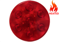 LED Heated 4" Round S/T/T Light - 7 Diodes