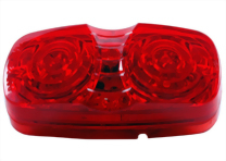 LED Double Bulls Eye Clearance Marker Light - 6 Diodes