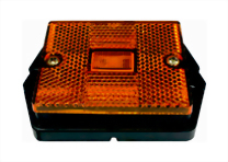 LED Rectangular Clearance Marker Light W/Reflex Lens - Single Diode
