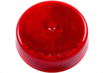 LED 2.5" Round Sealed Clearance Marker Light W/Reflex - 4 Diodes