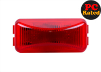 LED Rectangular Sealed Clearance Marker Light - 3 Diodes, PC Rated