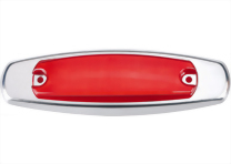 LED Low Profile Clearance Marker Light W/Stainless Steel Bezel - 12 Diodes