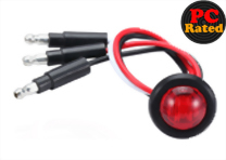 LED 3/4” Dual Function Clearance Marker Light, PC Rated