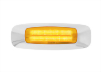 LED Clearance Marker Light W/Chrome Bezel - 4 Diodes