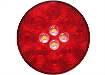 LED 4" Round Sealed S/T/T & Back-Up Light - 13 Diodes