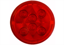 LED 4" Round Sealed S/T/T Light - 10 Diodes, AMP