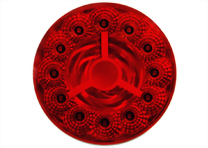 LED 4" Round Sealed S/T/T Light - 17 Diodes, AMP