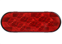 LED 6" Oval Sealed S/T/T Light - 7 Diodes