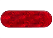 LED 6" Oval Sealed S/T/T Light - 6 Diodes