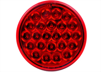 LED 4" Round Sealed S/T/T Light W/Reflector - 24 Diodes