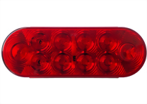 LED 6" Oval Sealed S/T/T Light - 10 Diodes