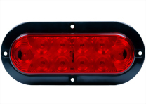 LED 6" Oval Surface Mount Sealed S/T/T Light - 10 Diodes