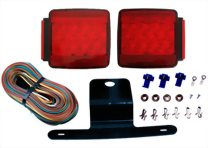 LED Under 80" Wide Submersible Trailer Light Kit