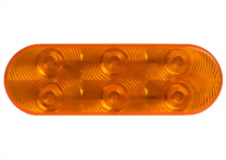 LED 6" Oval Sealed Turn Signal Light - 6 Diodes
