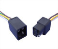 4-Pole Square Shrouded Connector Set