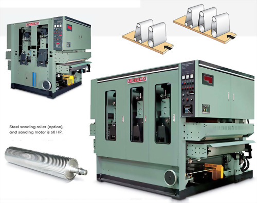 3 Heads Sander (Belt Feeding)