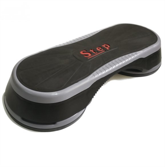 Fitness step with adjustable riser