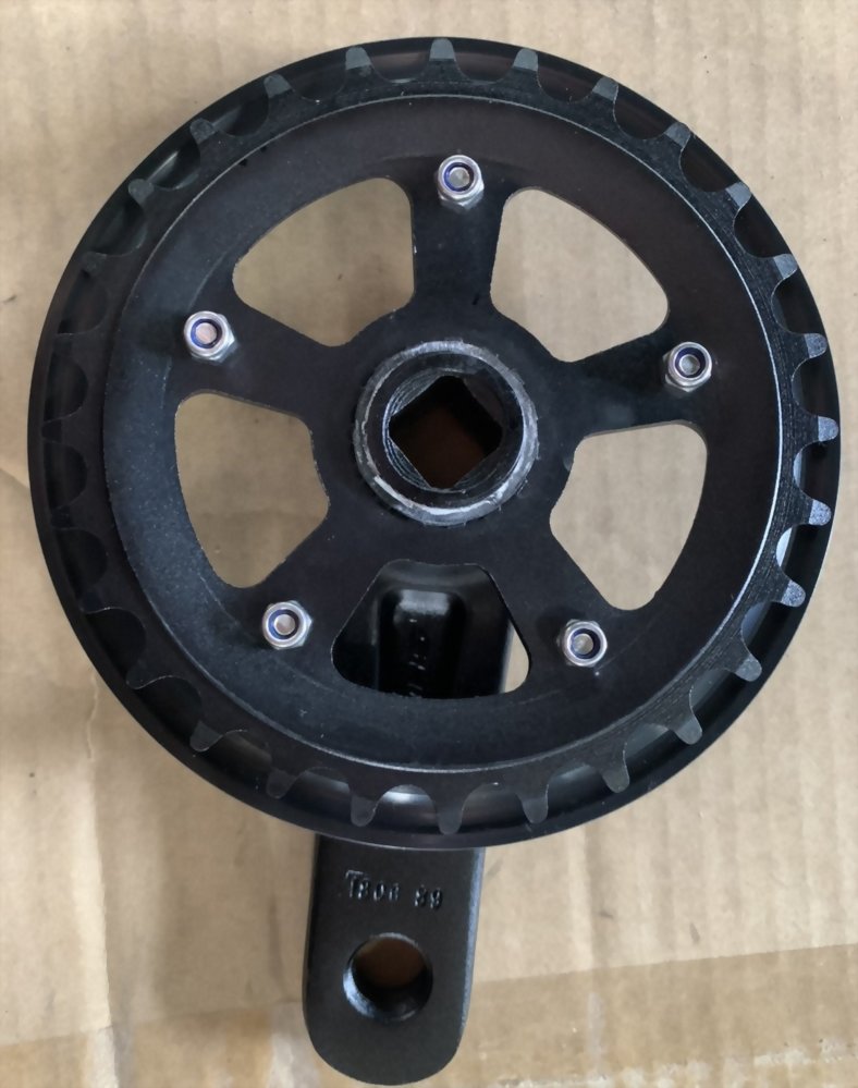 Single Chainring Crank for MTB Bicycle