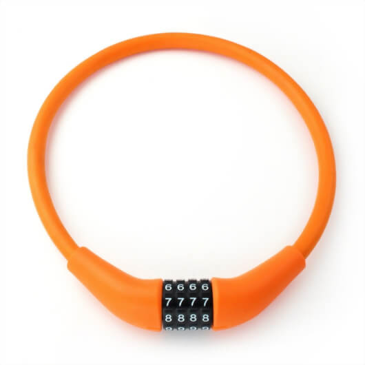 Soft Material Coating Bike Combination Lock