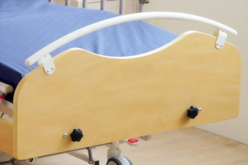 Wood Head & Foot Board with Steel Bar