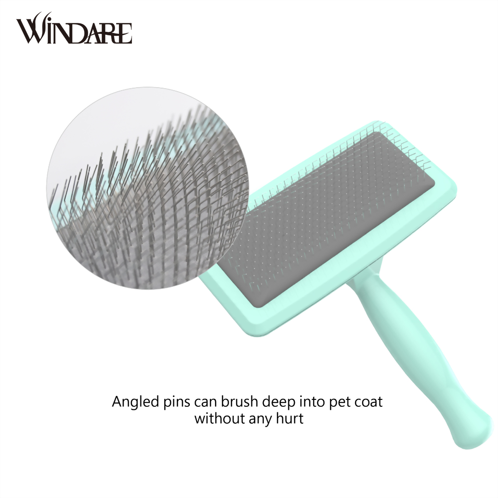 Pet Slicker Brush L-Light Pink