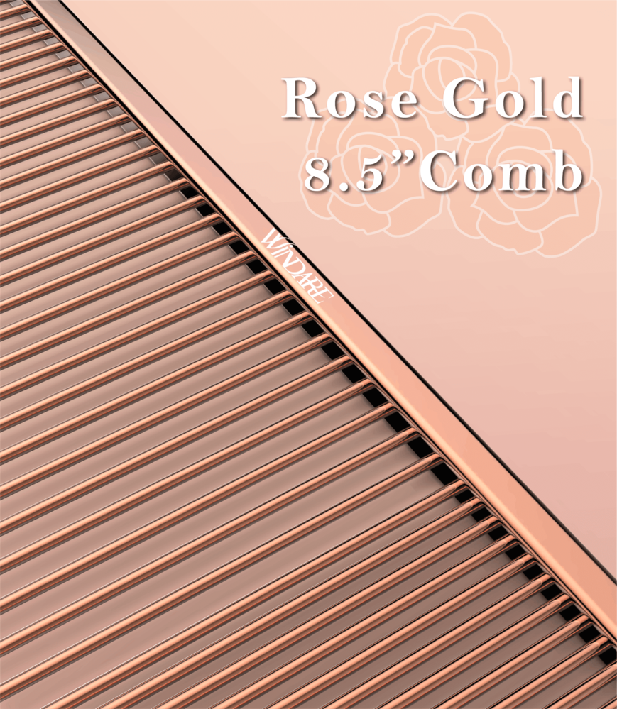 Premium Rose Gold Pet Steel Comb