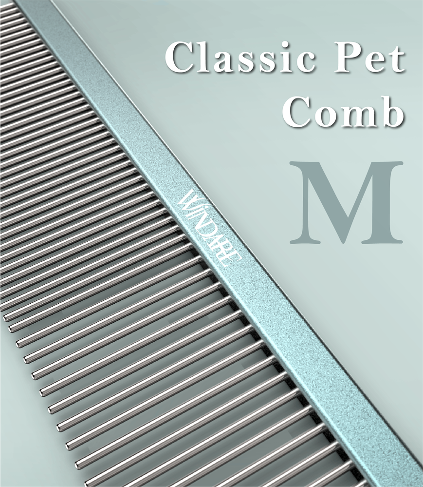 Mist Blue Pet Grooming Comb M