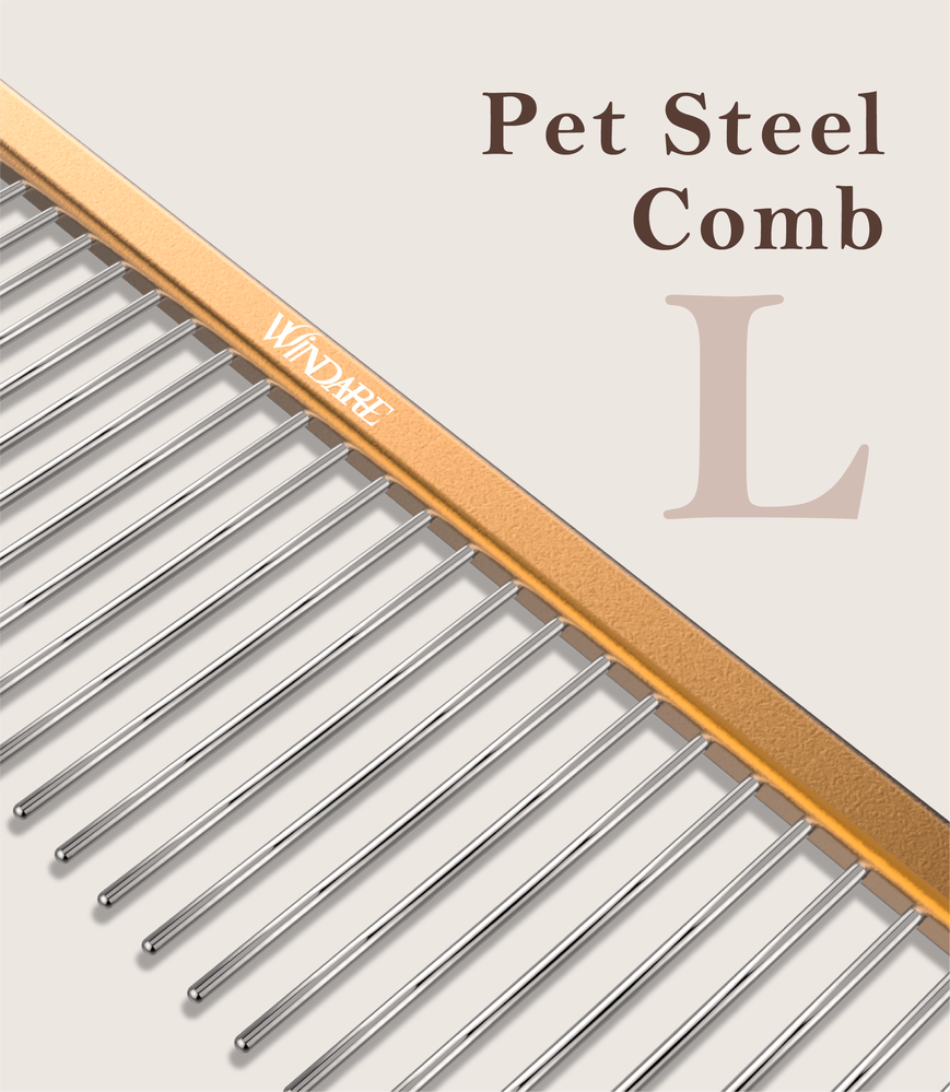 Competition Grade Pet Grooming Comb L