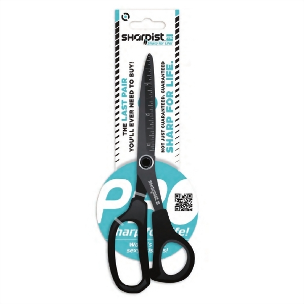 8" Straight Scissors-SPS80.S-Non-Stick Coating with Black Handle