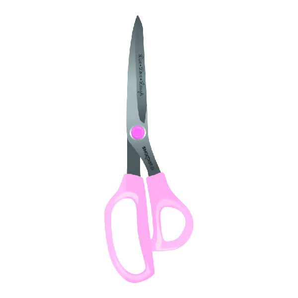 9" Straight Scissors-SAS90.A-Satin Polish with Pink Handle