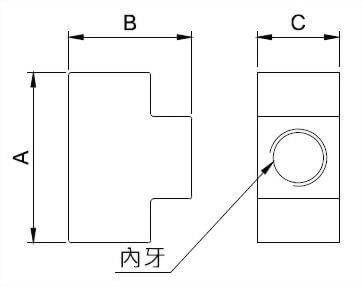 孔内三通管外型图