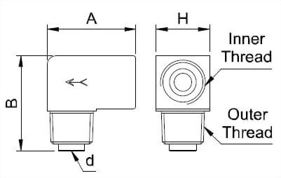 reverse-flow-elbow-adapter Dimensional-Drawing