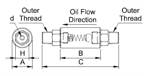 transparent-straight-adapter Dimensional-Drawing