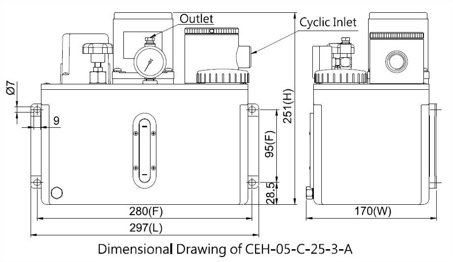 CEH Dimensional Drawing