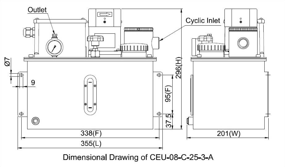 CEU Dimensional Drawing
