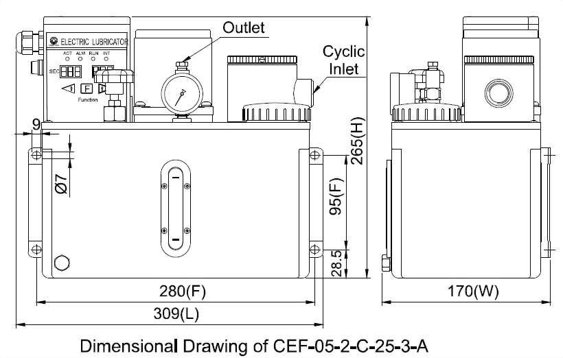 cef Dimensional Drawing