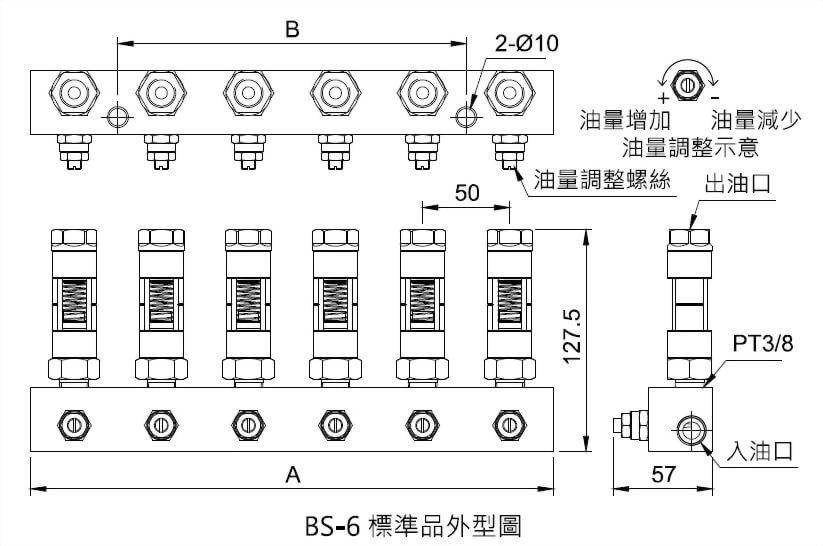 BS型透明调整分配器外型图