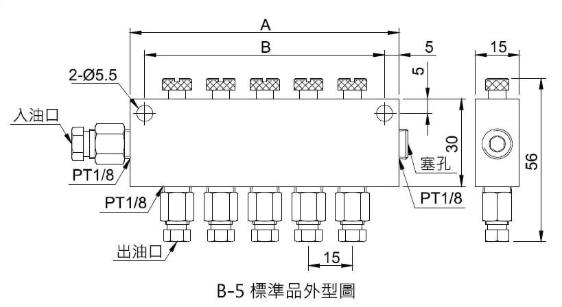 B型油量調整分配器