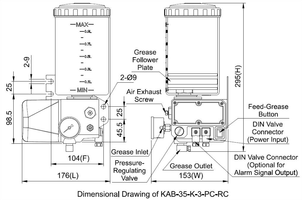 kab Dimensional Drawing