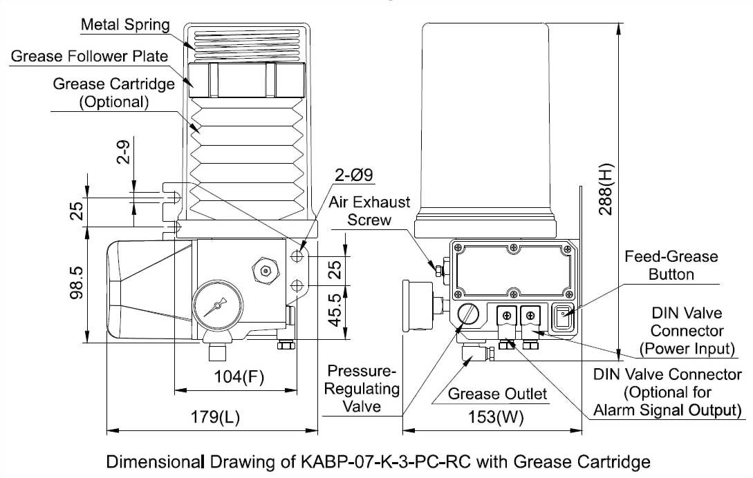 kabp Dimensional Drawing