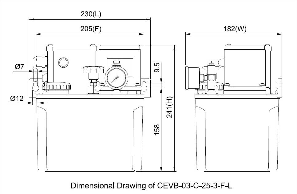 cevb Dimensional Drawing
