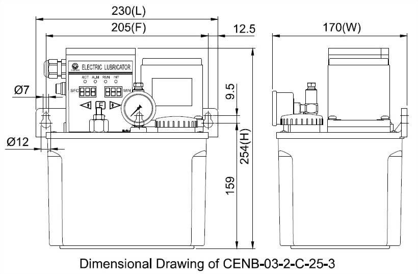 cenb Dimensional Drawing