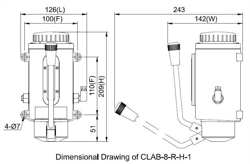 clab Dimensional Drawing