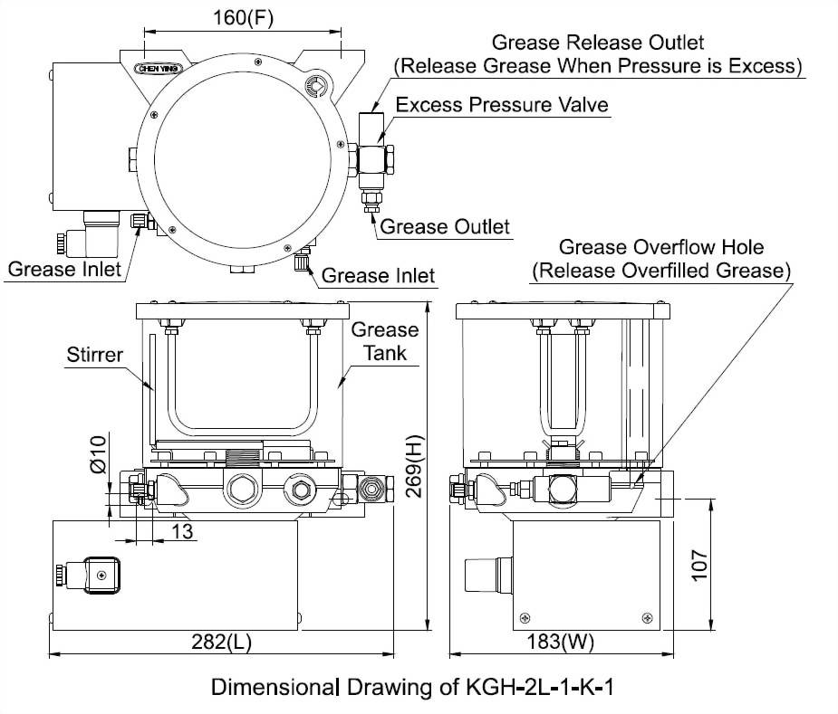 KGH Dimensional Drawing