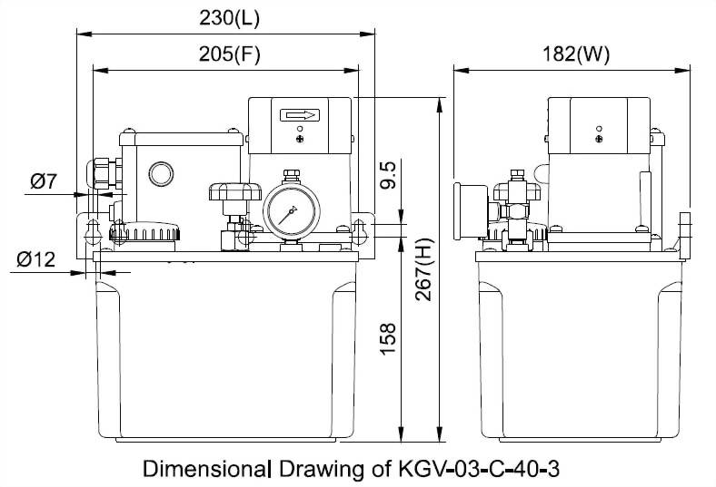 KGV Dimensional Drawing